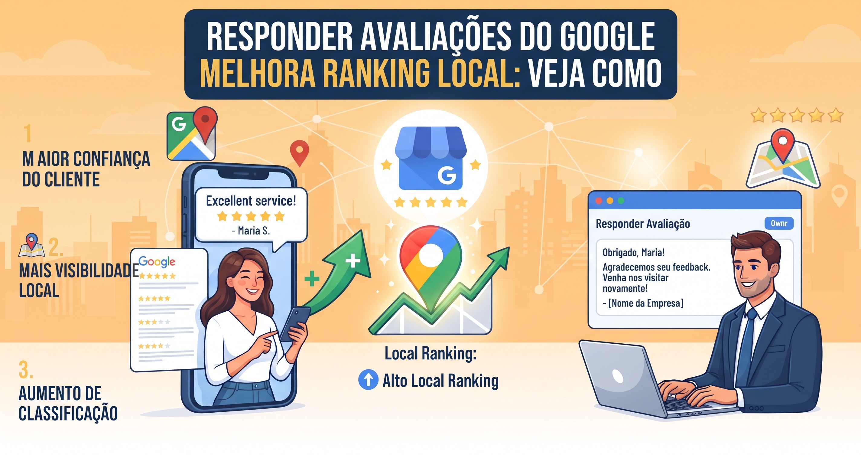 Responder avaliações do Google melhora ranking local: veja como